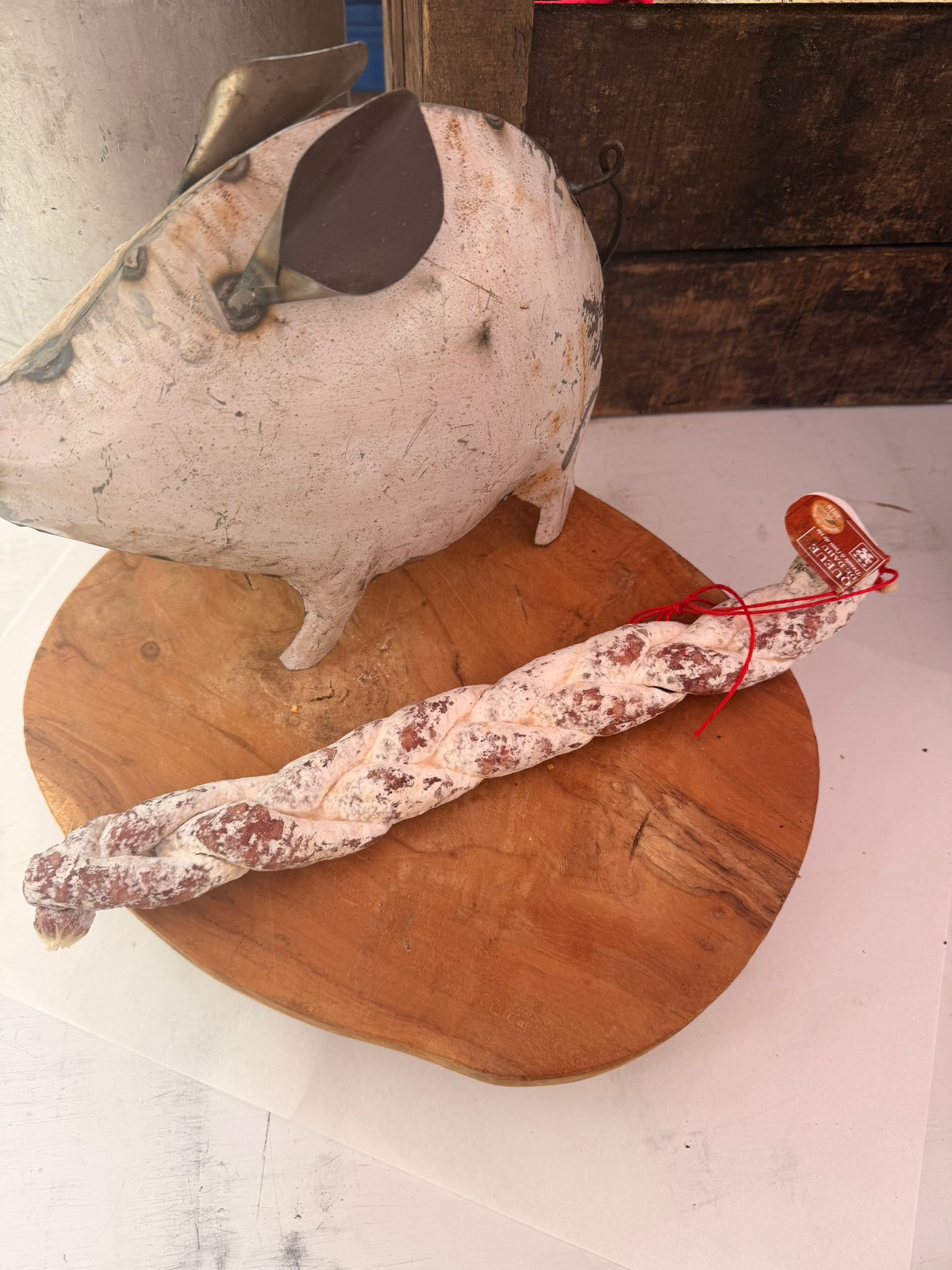 Saucisson Tressé Queue de Dahu à l'Eau de Vie